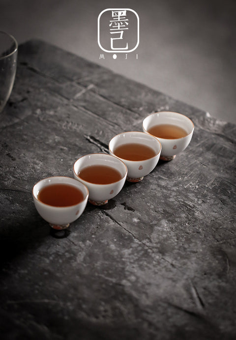 Authentic Chinese Style Gaiwan Teacup Set, Kungfu Tea Cups, 200ml Large Capacity