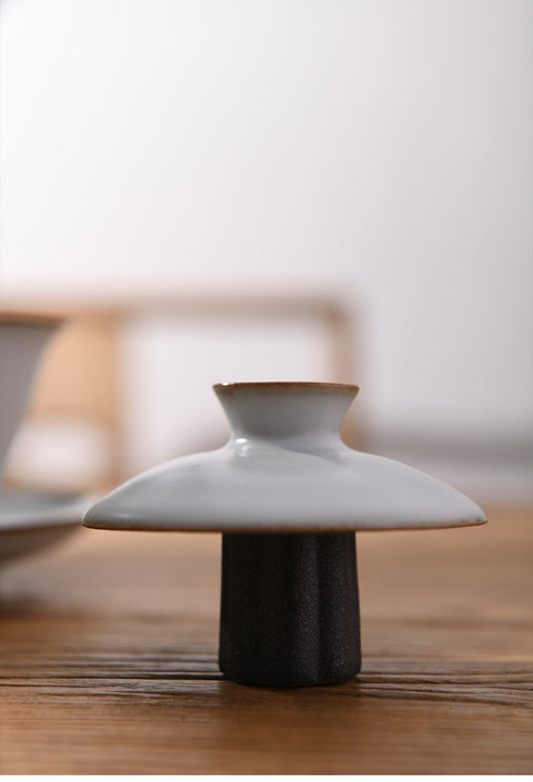 Vintage Style Lid Stand with Klin Glaze, Lid Holder/Lid Stand for Teapot and Gaiwan