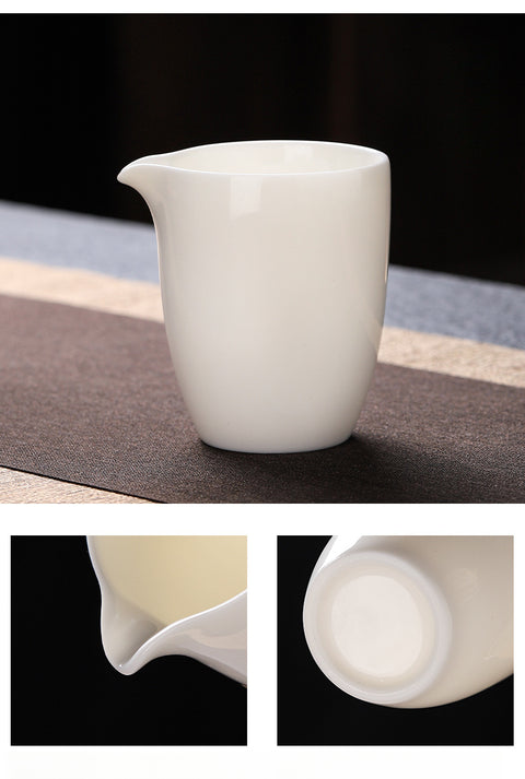 Jade White Porcelain Tea Set