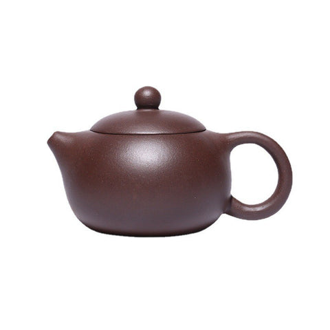 Authentic Yixing Zisha Purple Clay Mini Teapot, Xishi Style, 180ml Capacity - theTeaCloud