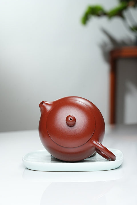 Handcrafted Yixing Zisha Teapot – Dahongpao (Red Clay) Xishi Style, 250ml and 330ml