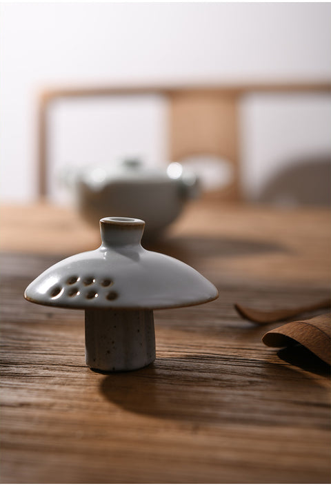 Vintage Style Lid Stand with Klin Glaze, Lid Holder/Lid Stand for Teapot and Gaiwan