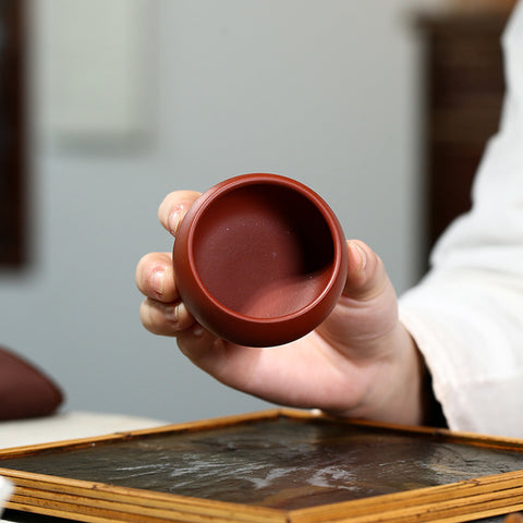 Da Hong Pao Purple Zisha Clay Tea Cup, 70ml Capacity - theTeaCloud