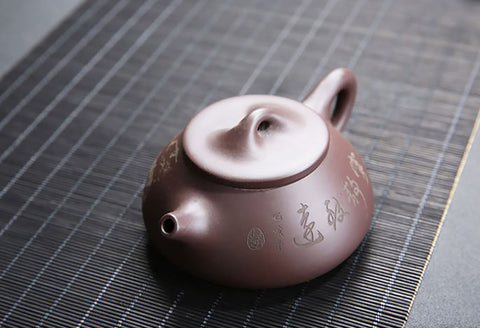 Handmade Dehua Zisha Teapot, Traditional Chinese Purple Clay Teapot, Zisha Teaset Gift Box - theTeaCloud