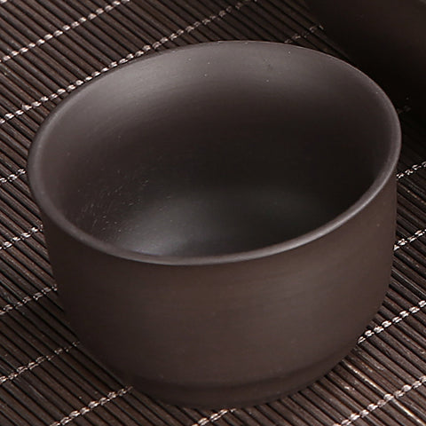 Pairs of Handmade Chinese Zisha Purple Mud Medium Size Tea Cup Combo - theTeaCloud