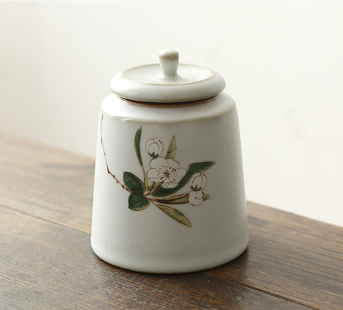 Handmade RUYAO/Ru Kiln Porcelain Tea Canisters Tea Jars Tea Storage 50g