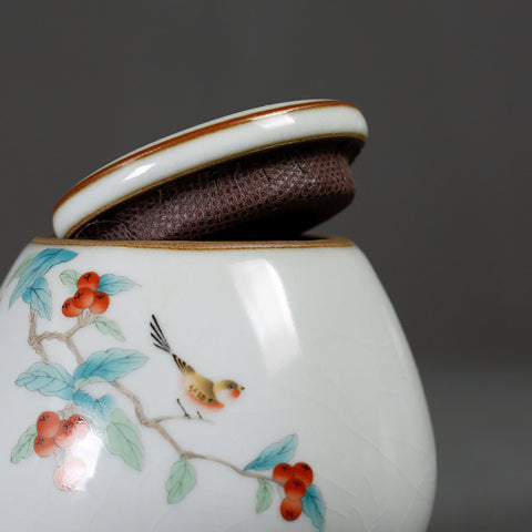 Handmade RUYAO/Ru Kiln Small Size Porcelain Tea Canisters Tea Jars Tea Storage - theTeaCloud