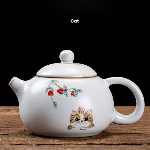 Hand Painted Ceramic Xishi Style Teapot - theTeaCloud