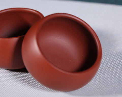 Handmade Yixing Zisha Teacup, Big Capacity 50ml, Set of Two - theTeaCloud