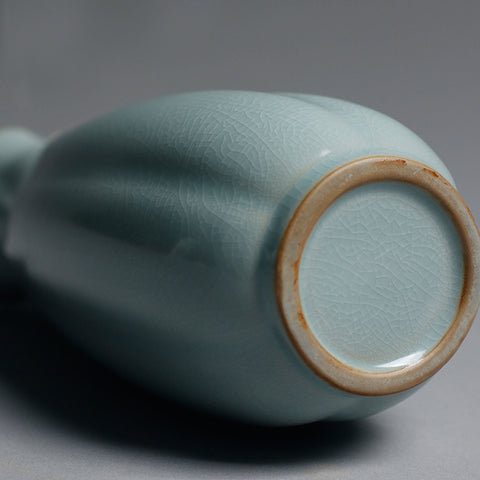 Handmade RUYAO Ceramic Vase, Textured Surface Style - theTeaCloud