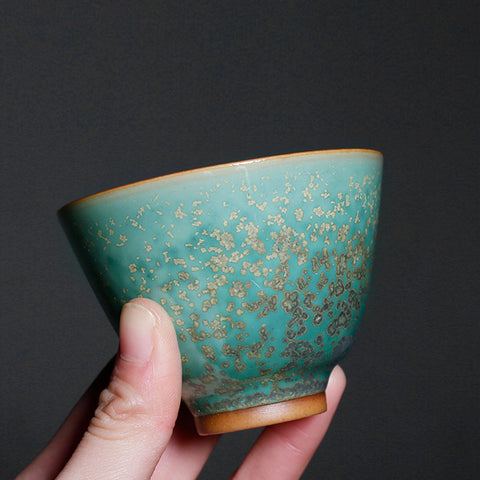 Handmade Ceramic Teacup Set, Chinese Porcelain Teacup Set, Wedding Gift, Couple Cup, Espresso Cup Set - theTeaCloud