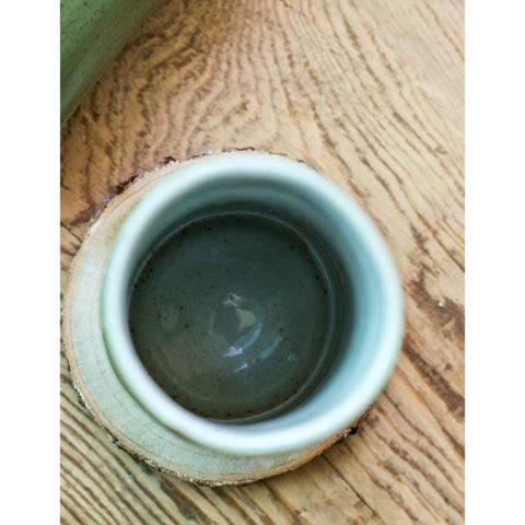 Hand Made Ceramic Bamboo Tea Cup/ Ceramic Bamboo Coffee Mug/ Bamboo Cup - theTeaCloud