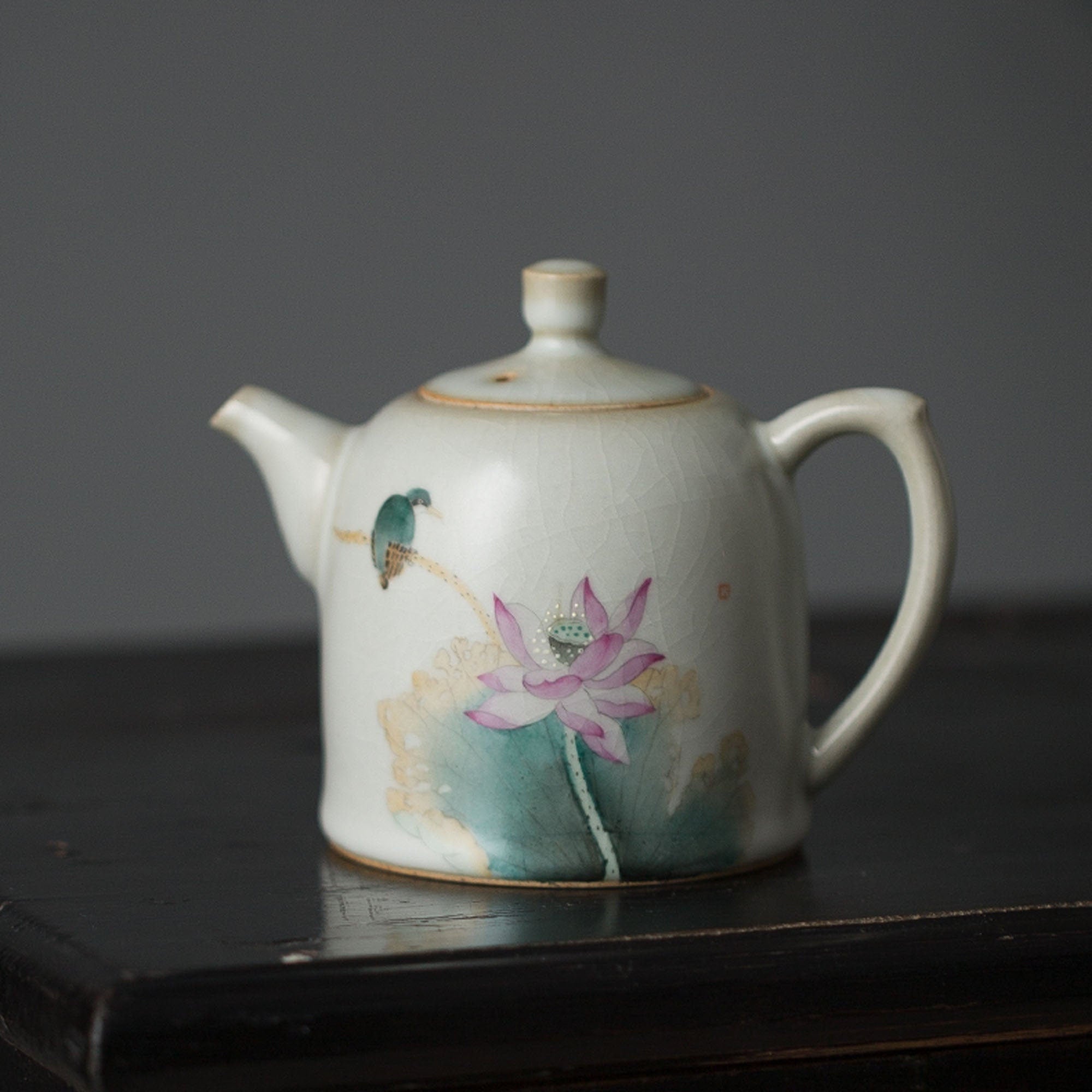 Hand Painted Botanical Teapot, Tree Lover Gift, Novelty Afternoon