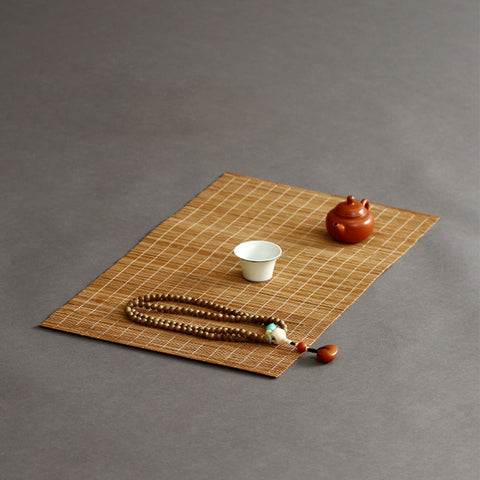 All Natural Handmade Bamboo Tea Mat, Place Mat, Tea Set Accessory in Various Lengths - theTeaCloud
