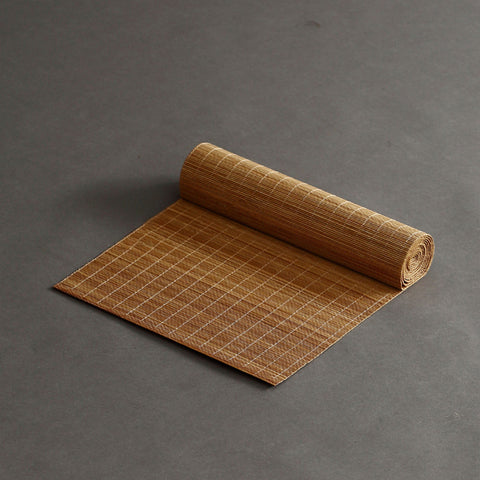 All Natural Handmade Bamboo Tea Mat, Place Mat, Tea Set Accessory in Various Lengths - theTeaCloud