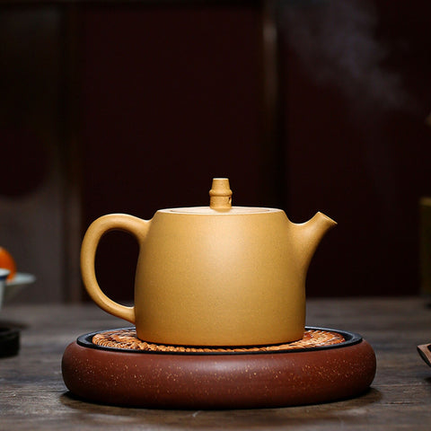 Yixing Zisha Clay Teapot with hand painted graphics, Large Capacity Teapot 500ml/17oz - theTeaCloud