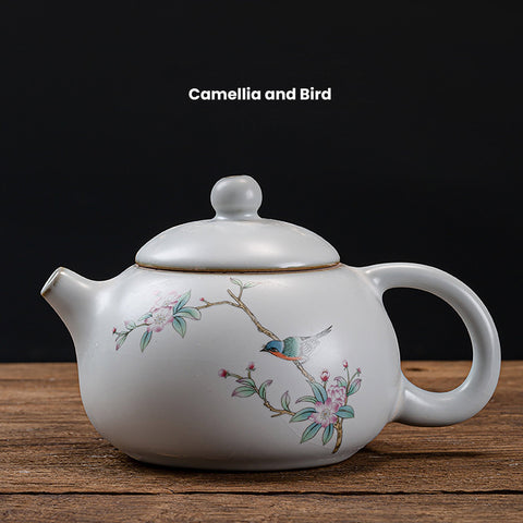 Hand Painted Ceramic Xishi Style Teapot - theTeaCloud