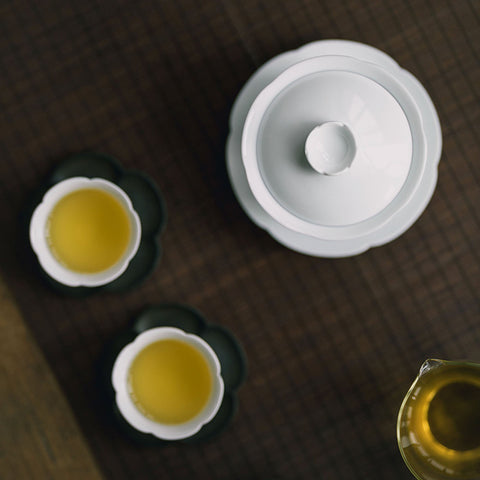 White Porcelain Gaiwan Teacup Set, Kungfu Tea Cups, 170ml Large Capacity, Teaset Gift Package Available - theTeaCloud