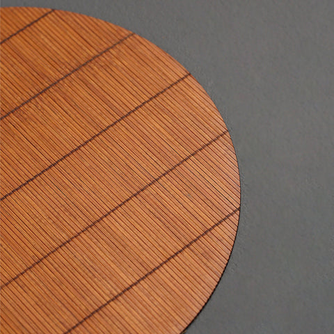 Handmade Oval Bamboo Slat Table Runner, Tea Mat, Tea Set Accessory, Table Placemat - theTeaCloud