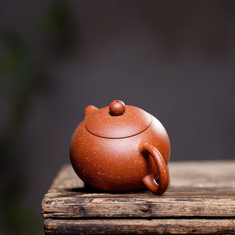 Handmade Yixing Zisha Teapot, Traditional Chinese Long Xue Sha Clay Xishi Teapot 200ml/8.5oz - theTeaCloud