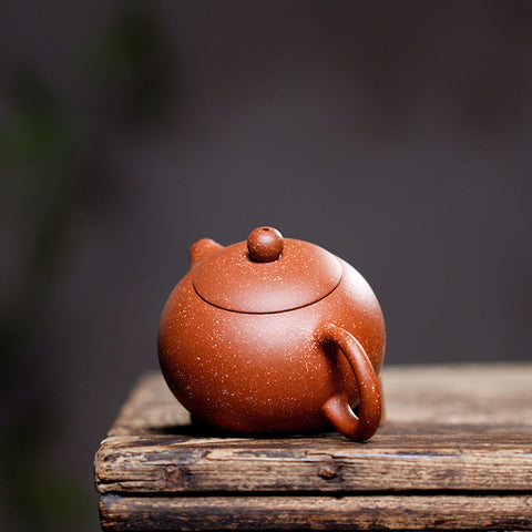 Handmade Yixing Zisha Teapot, Traditional Chinese Long Xue Sha Clay Xishi Teapot 200ml/8.5oz