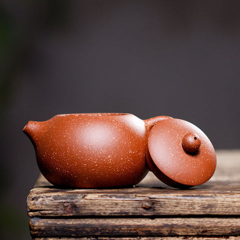 Handmade Yixing Zisha Teapot, Traditional Chinese Long Xue Sha Clay Xishi Teapot 200ml/8.5oz