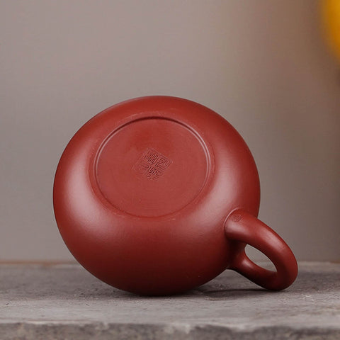 Handmade Yixing Zisha Teaset, Chinese Zhu Ni/ Red Clay Teapot in Xishi Style with Pairing Cups, 150ml, 190ml, 270ml Capacity