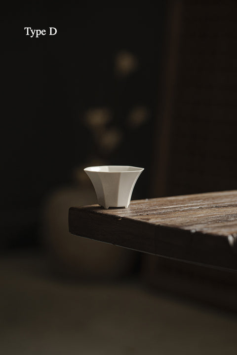 The TeaCloud Glazed Flower-Shaped Kung Fu Tea Cup