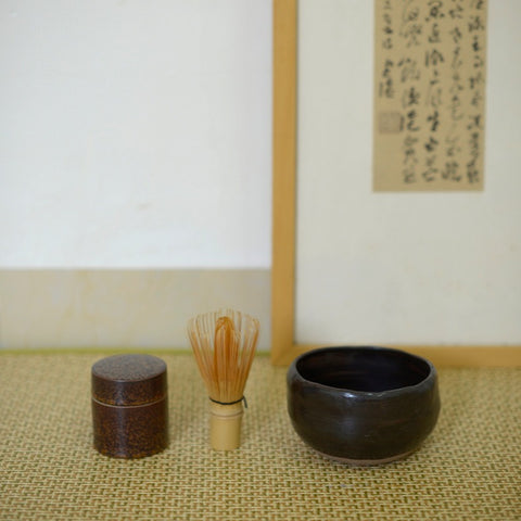 Handcrafted Japanese Matcha Bowl – Rustic Stoneware Style