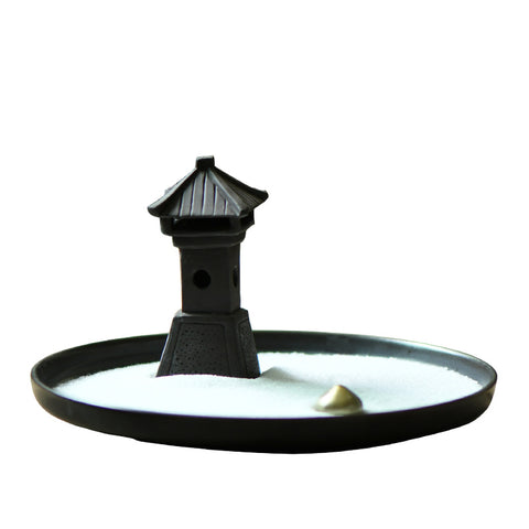 Zen Karesansui Incense Holder – “One Courtyard” Japanese Garden Style