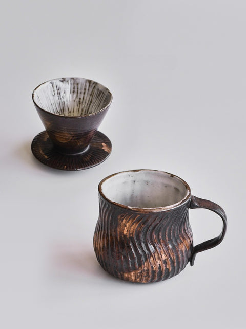 Handmade Ceramic V60 Pour-Over Coffee Set