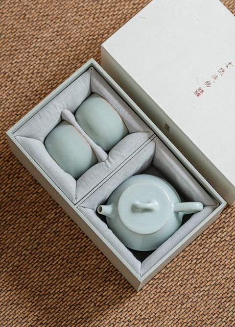 Celadon Tea Set – Teapot & Cup Gift Box