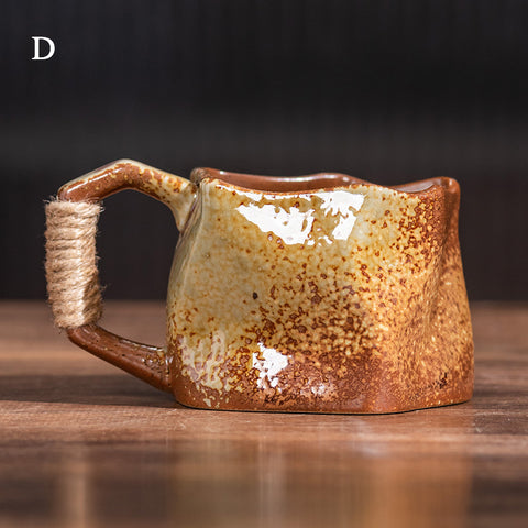 Unique Ceramic Mug, Irregular Shaped Coffee Mug - theTeaCloud