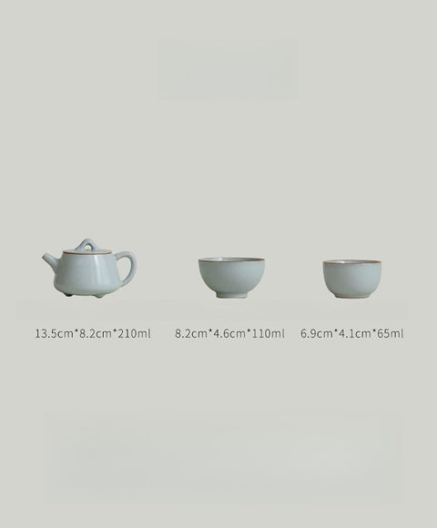 Celadon Tea Set – Teapot & Cup Gift Box