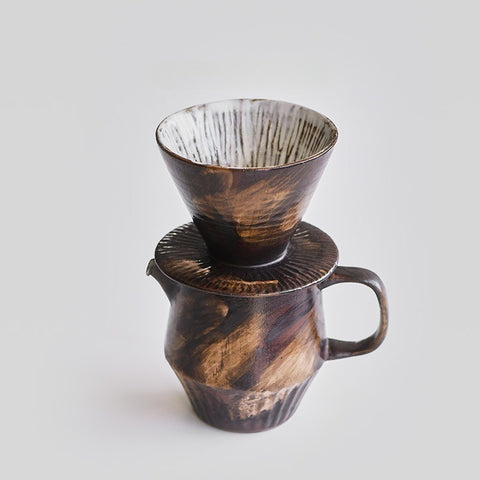 Handmade Ceramic V60 Pour-Over Coffee Set