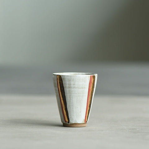 Hand-Painted Ceramic Tea Cup – Minimal Gongfu Style