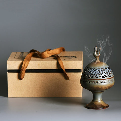Ceramic incense censer, with gift box