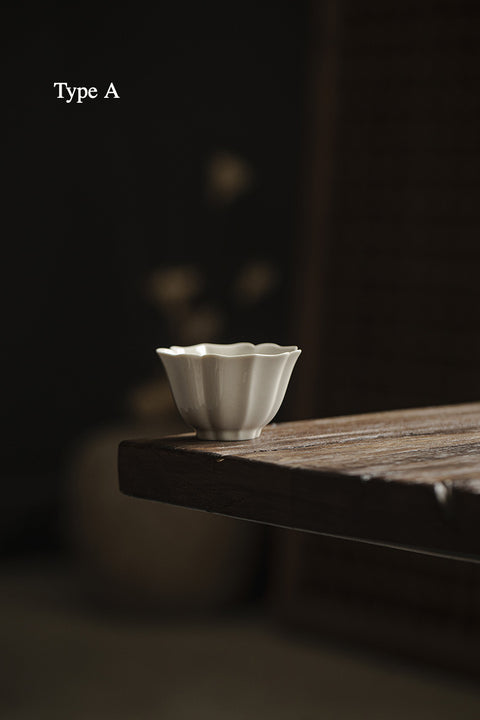 The TeaCloud Glazed Flower-Shaped Kung Fu Tea Cup