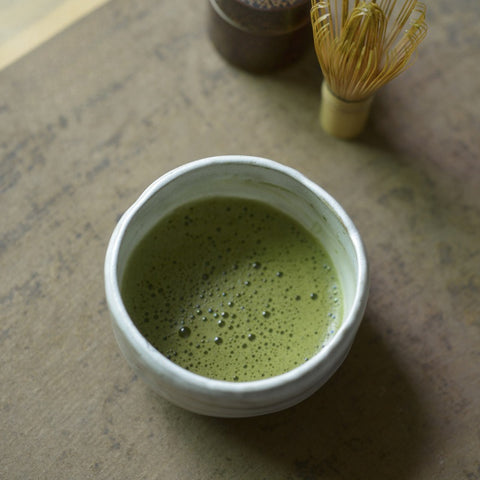Handcrafted Japanese Matcha Bowl – Rustic Stoneware Style
