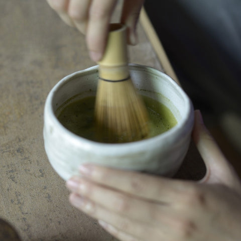 Handcrafted Japanese Matcha Bowl – Rustic Stoneware Style