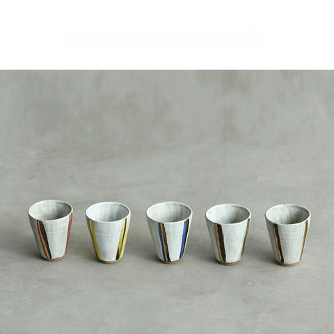 Hand-Painted Ceramic Tea Cup – Minimal Gongfu Style