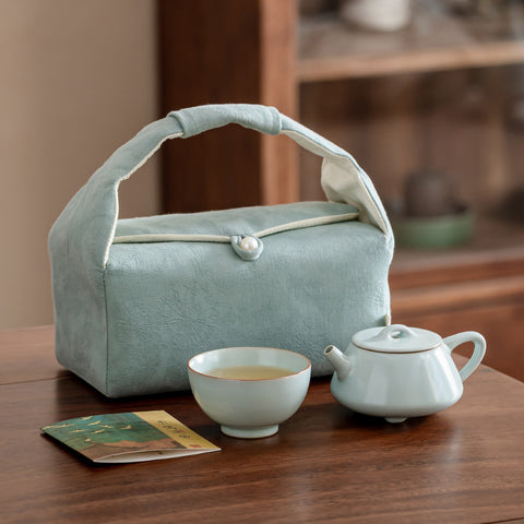 Celadon Tea Set – Teapot & Cup Gift Box