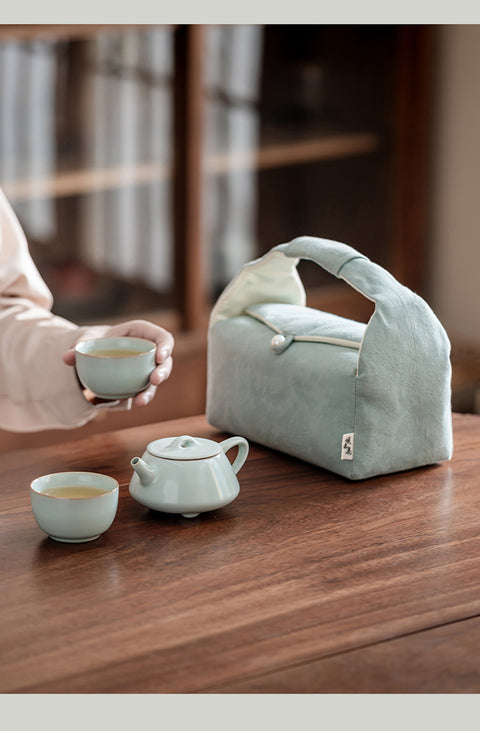 Celadon Tea Set – Teapot & Cup Gift Box