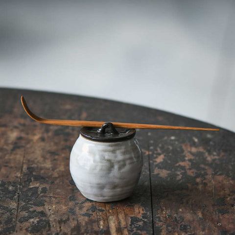Handmade Japanese-Style Ceramic Tea Canister