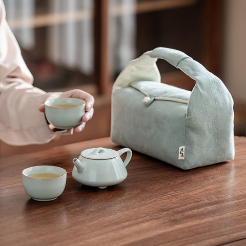 Celadon Tea Set – Teapot & Cup Gift Box