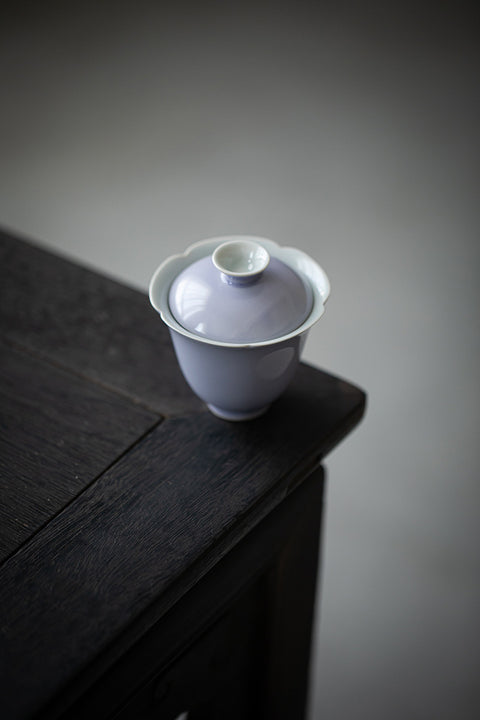 The TeaCloud Flower Shape Gaiwan, Multiple Colors Available, Ceramic Kung Fu Tea Set, Tea Brewing Gaiwan