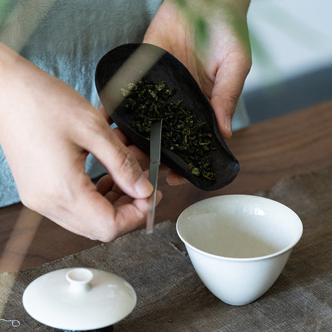 Handcrafted Zitan Wood Tea Scoop