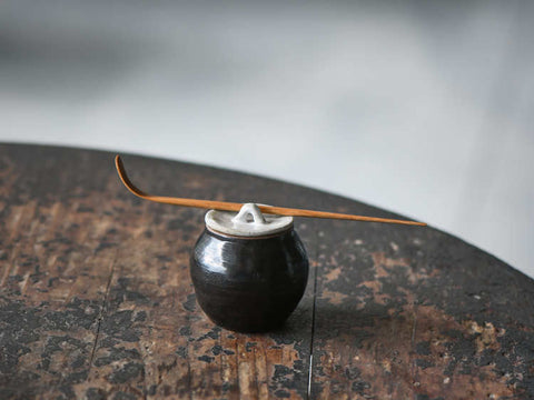 Handmade Japanese-Style Ceramic Tea Canister