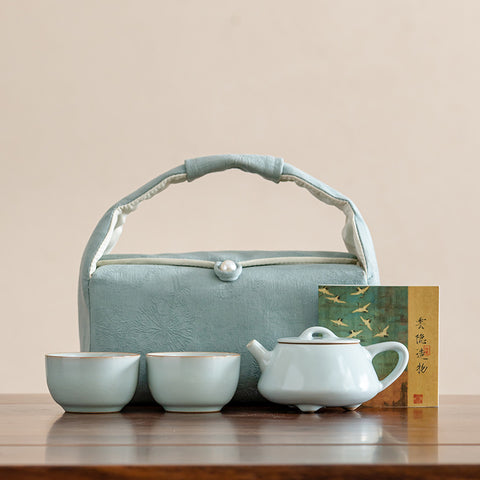 Celadon Tea Set – Teapot & Cup Gift Box