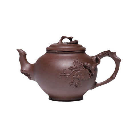 Handmade Yixing Zisha Purple Clay Baochun Teapot, 970 ml Large Capacity - theTeaCloud